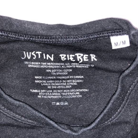 Official Justin Bieber - Black Long Sleeve - Picture 4 of 4